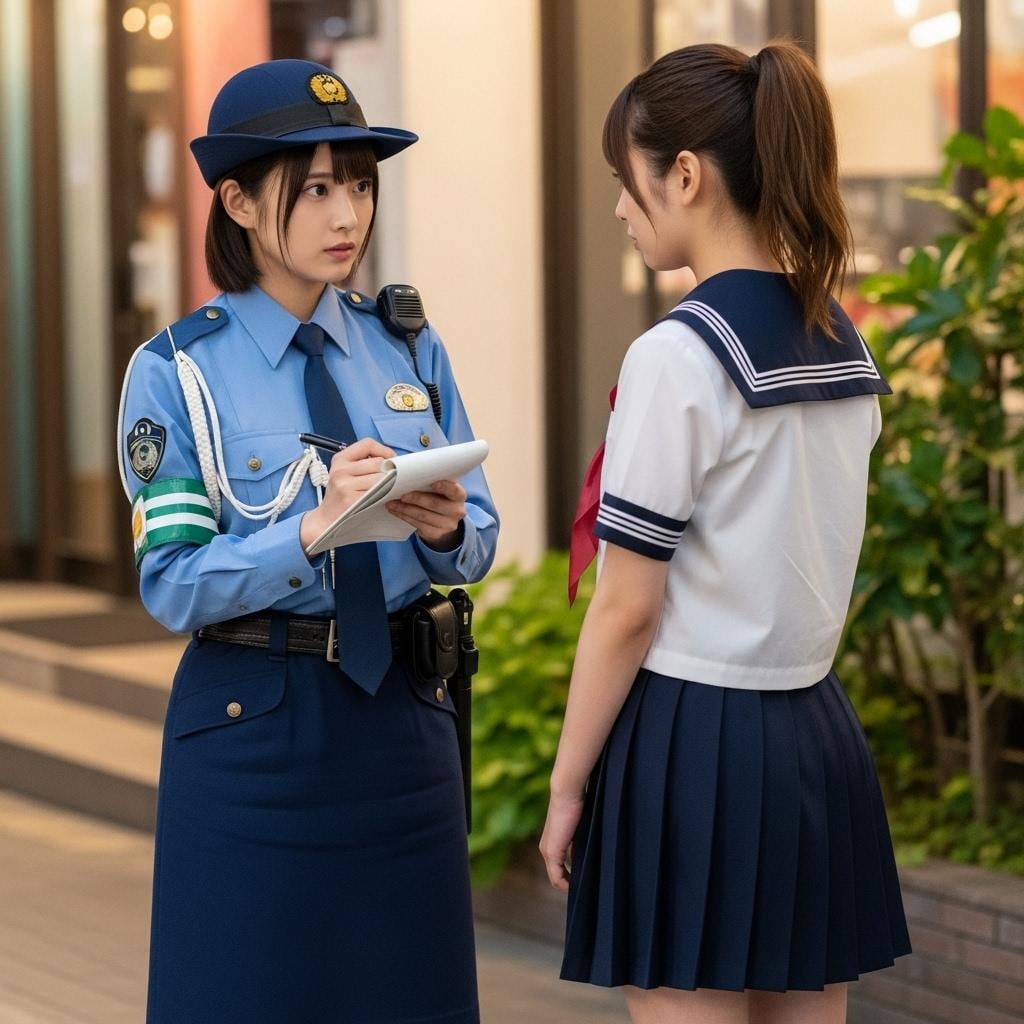 婦警さんの一日　職務質問＆青少年補導