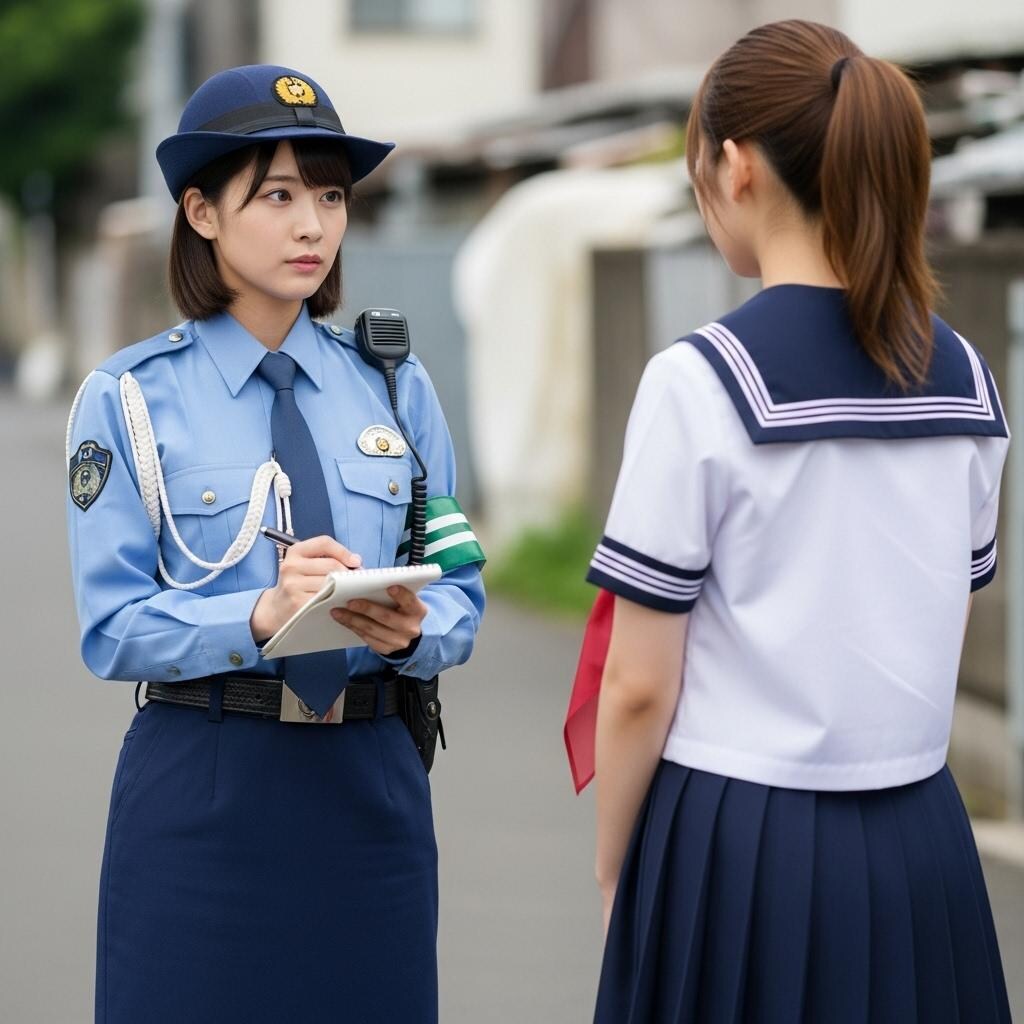 婦警さんの一日　職務質問＆青少年補導