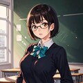 眼鏡っ娘：ボブ01 3枚目