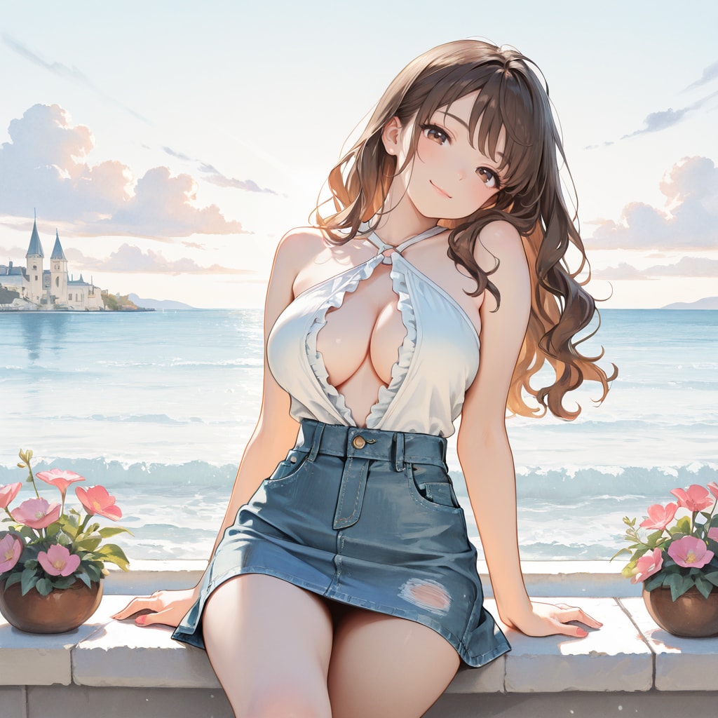 海辺の少女