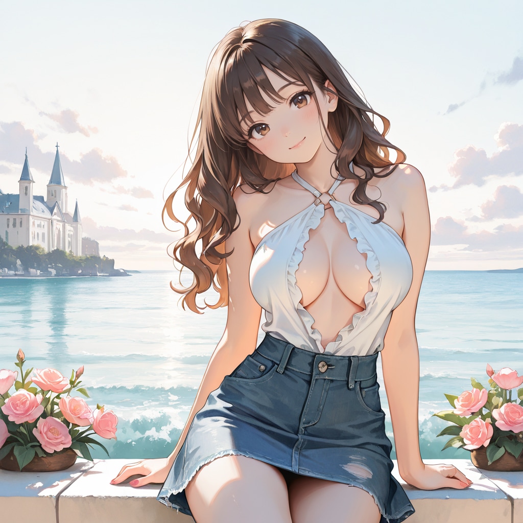 海辺の少女