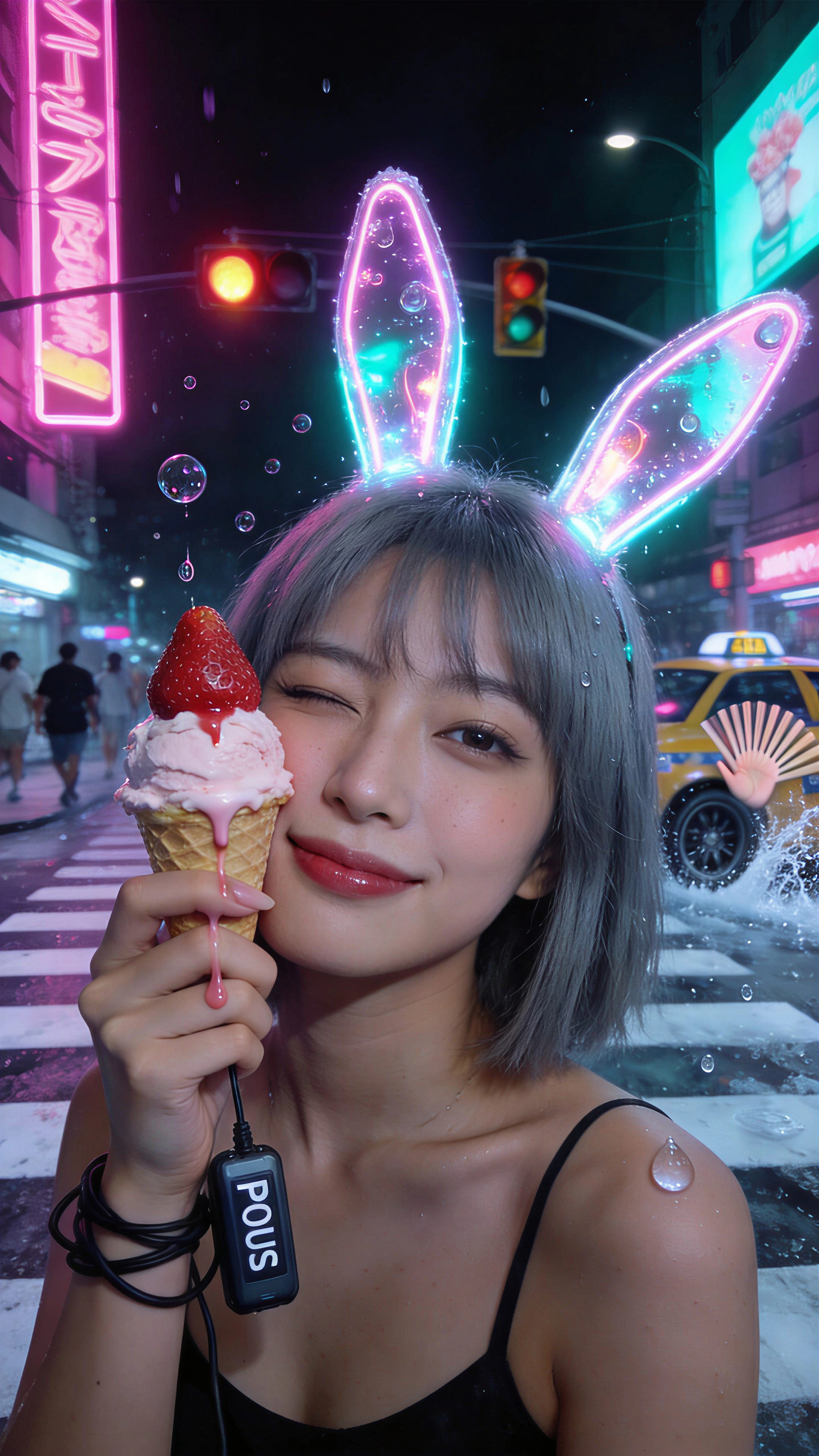 Strawberry Neon After Midnight | の人気AIイラスト・グラビア