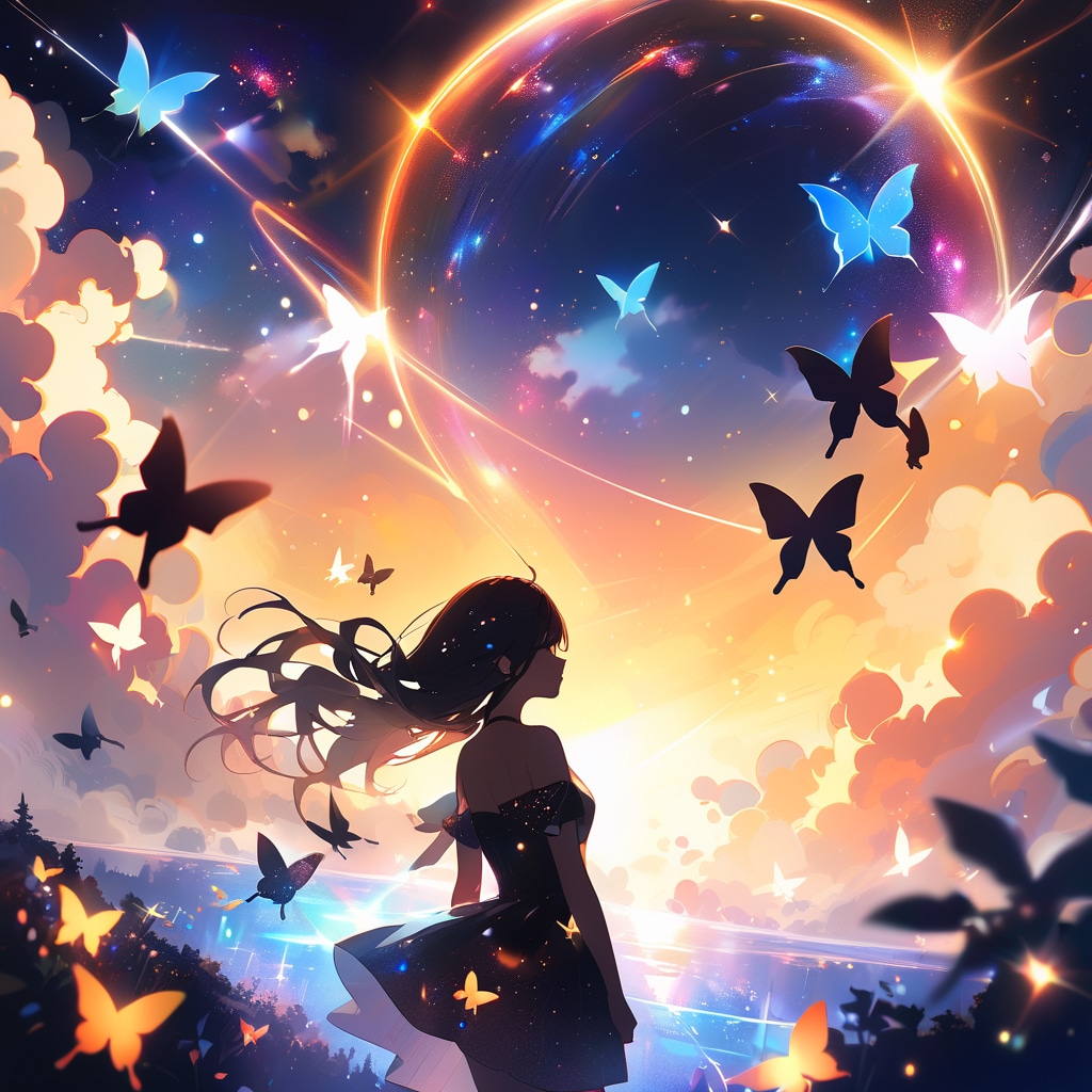 -Butterfly- Dreamy sky | の人気AIイラスト・グラビア