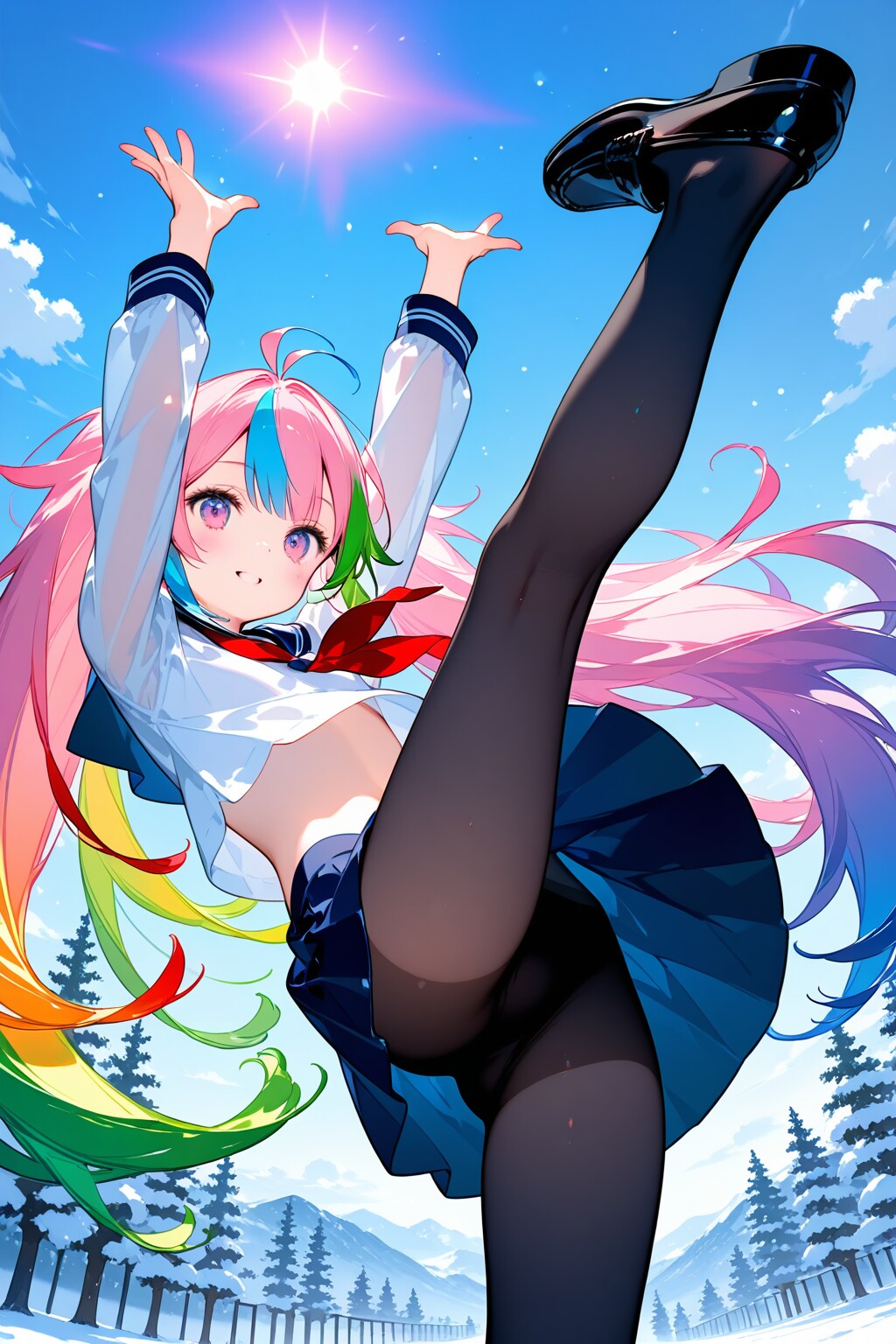 (GHOST) arms up,