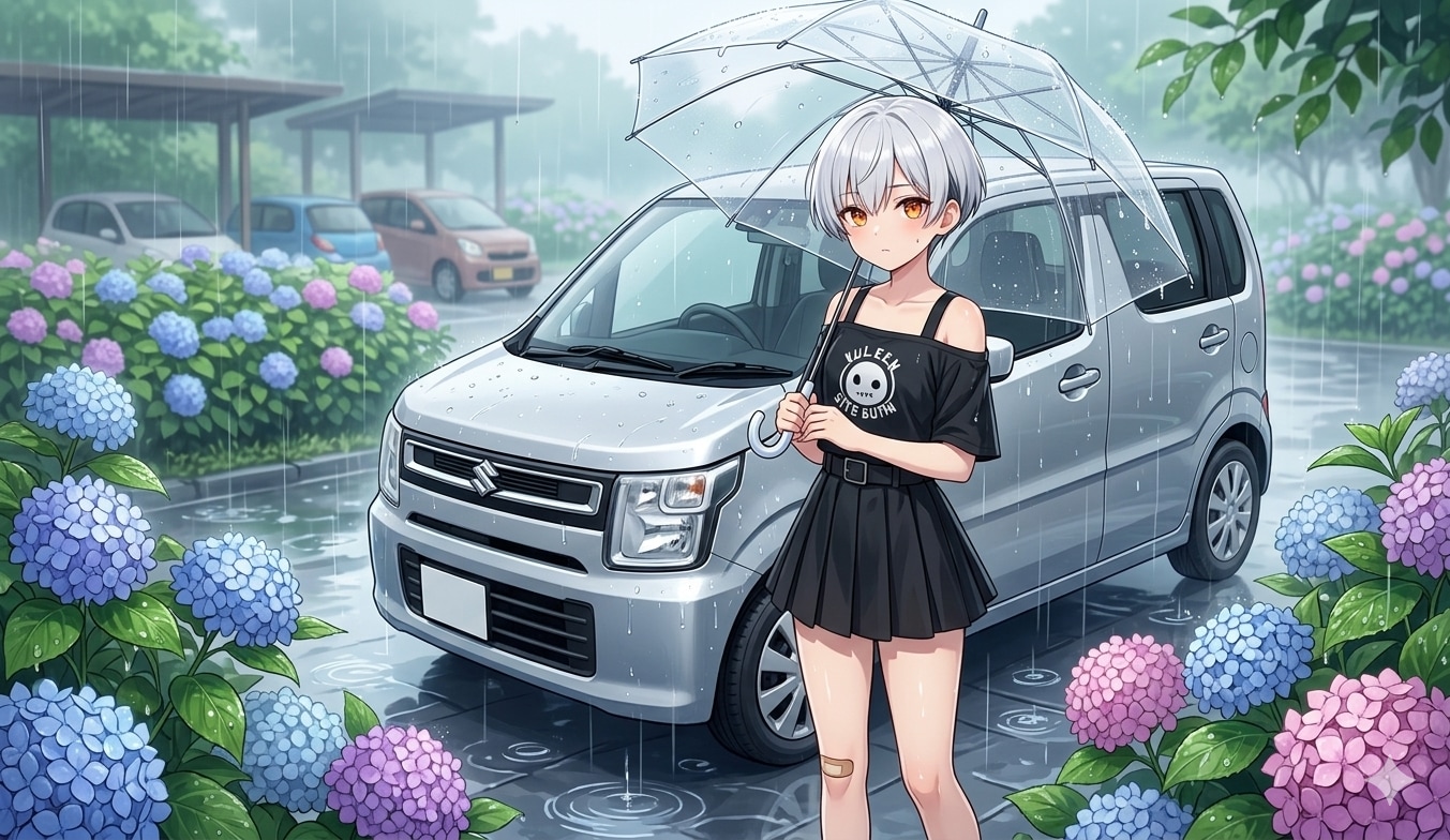 梅雨とワゴちゃん