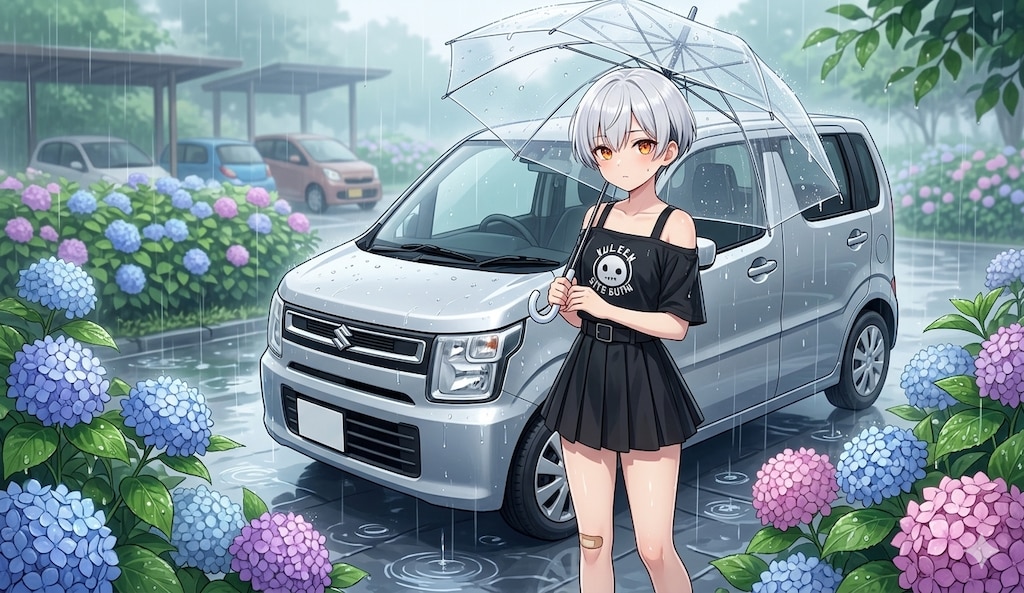 梅雨とワゴちゃん