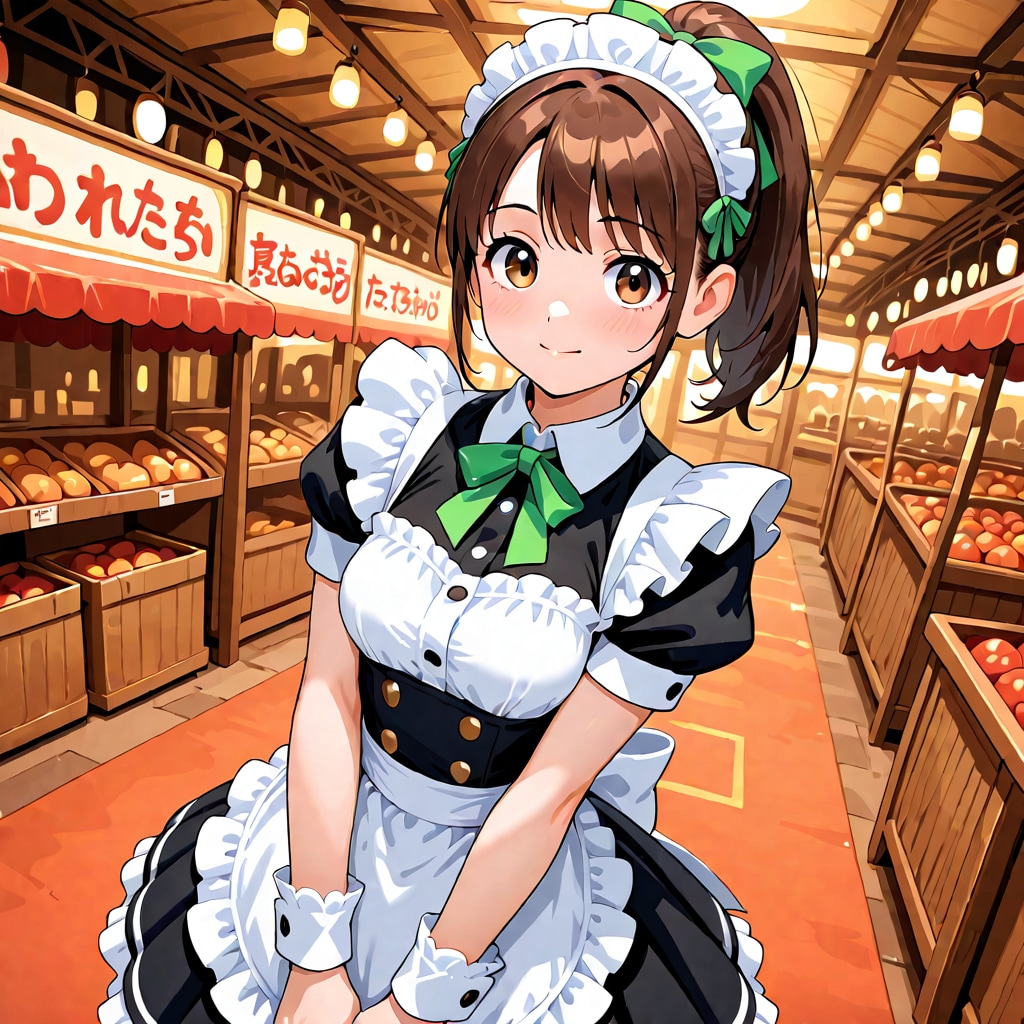 人気アイドルちゃんの最新グラビアです。今回はメイド服です