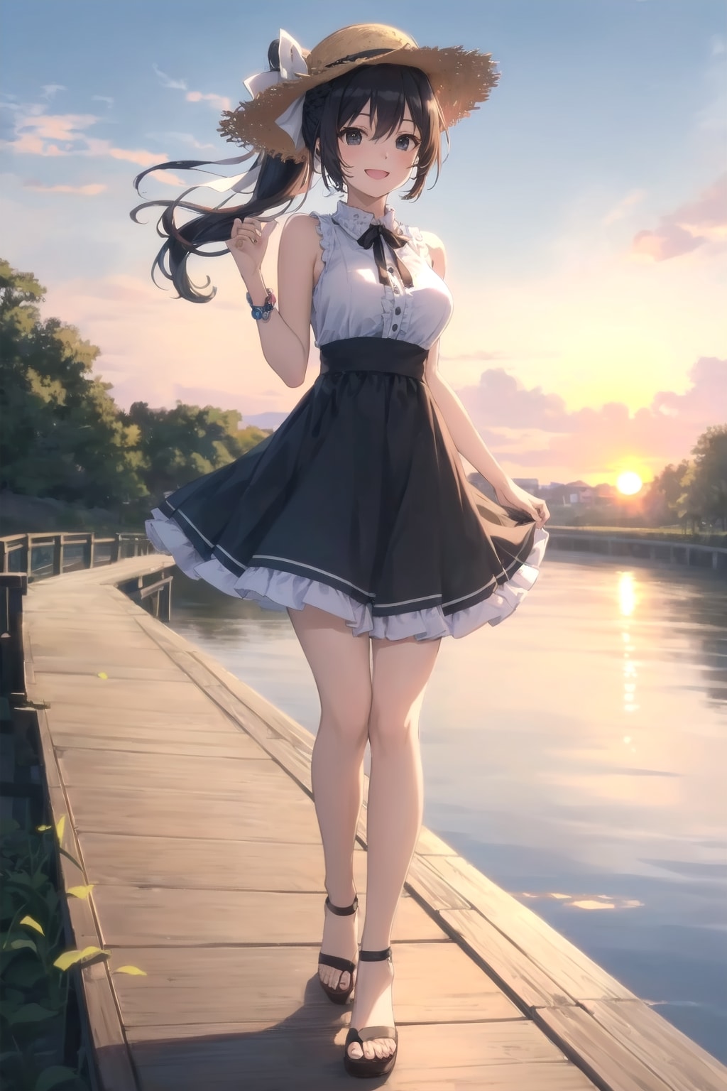 夏の夕陽