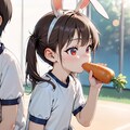 ニンジン大好きウサ耳娘 2枚目