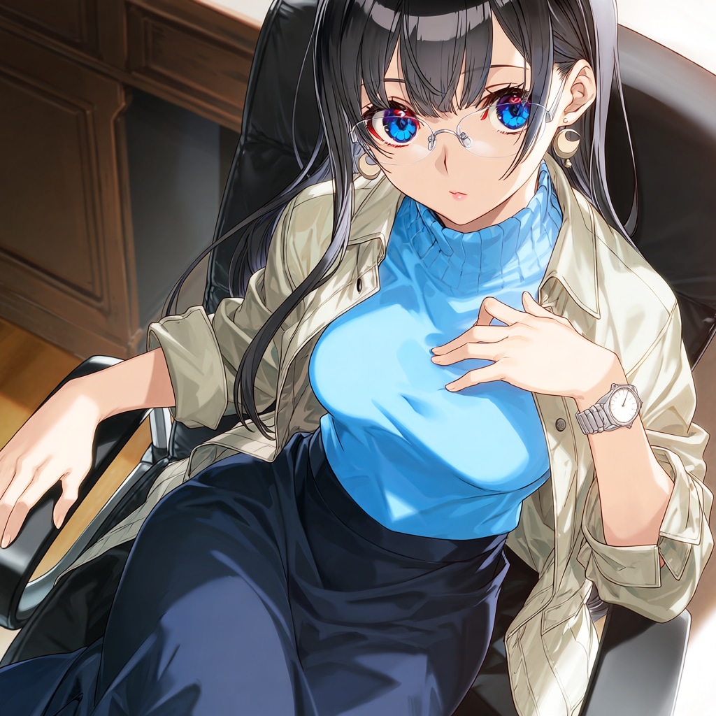 ネイビースカート