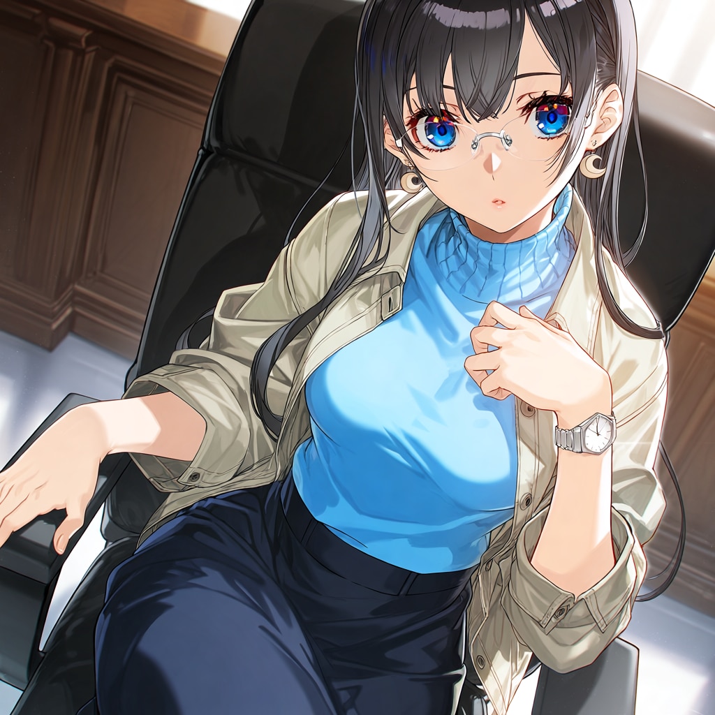 ネイビースカート