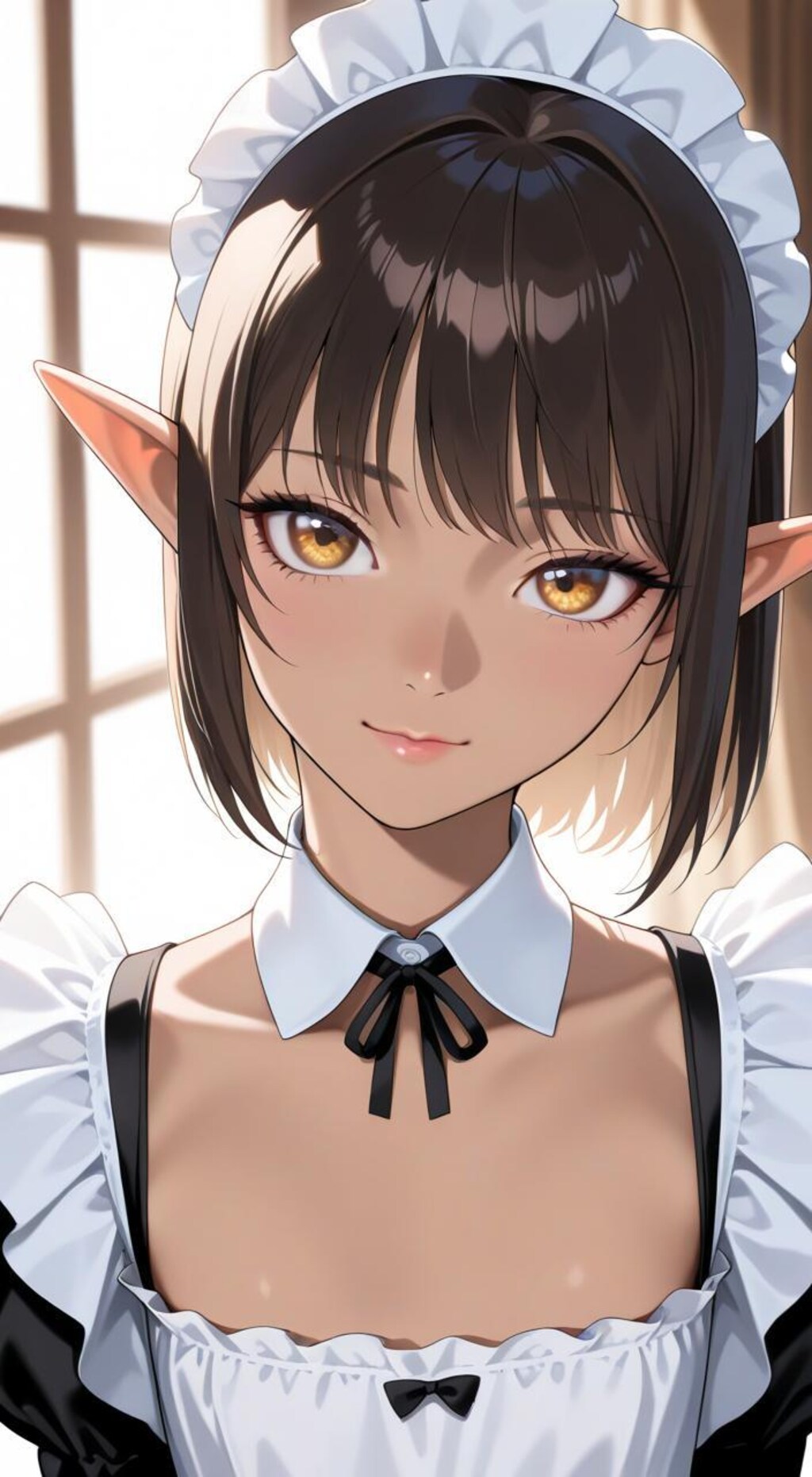 ダークエルフのメイドさん