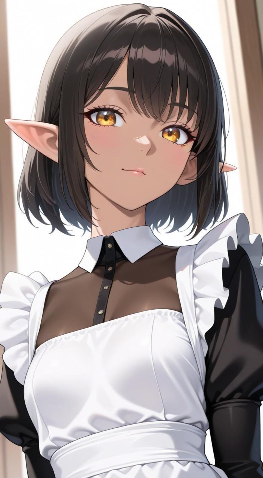 ダークエルフのメイドさん