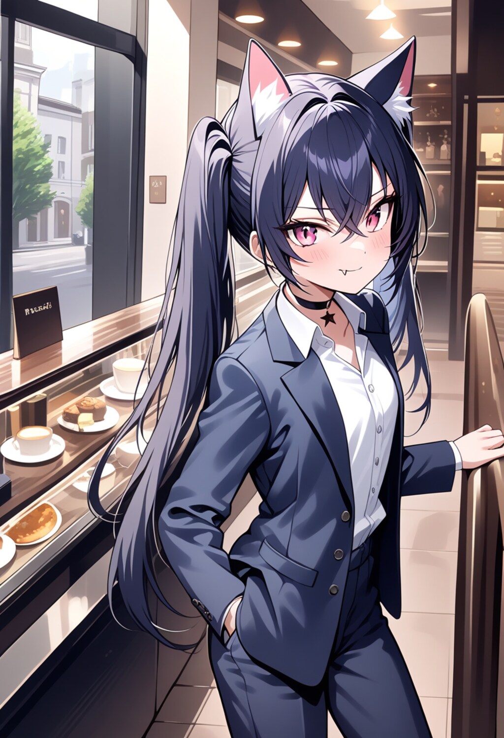 うちの子たちと男装喫茶でおもてなし♡