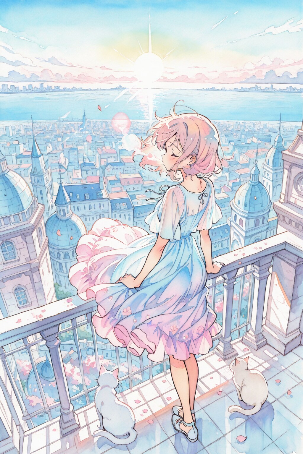 エーゲ海を望む