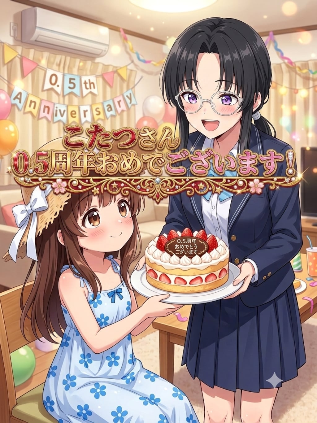 こたつさん0.5周年おめでとうございます！