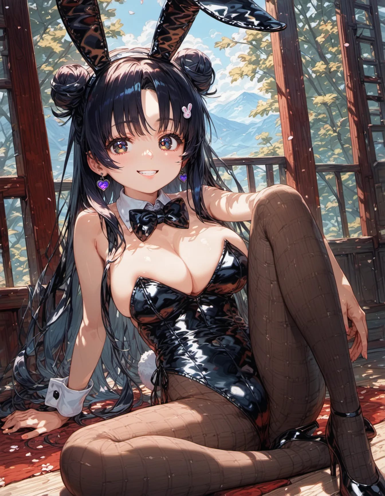 Midnight Bunny Elegance