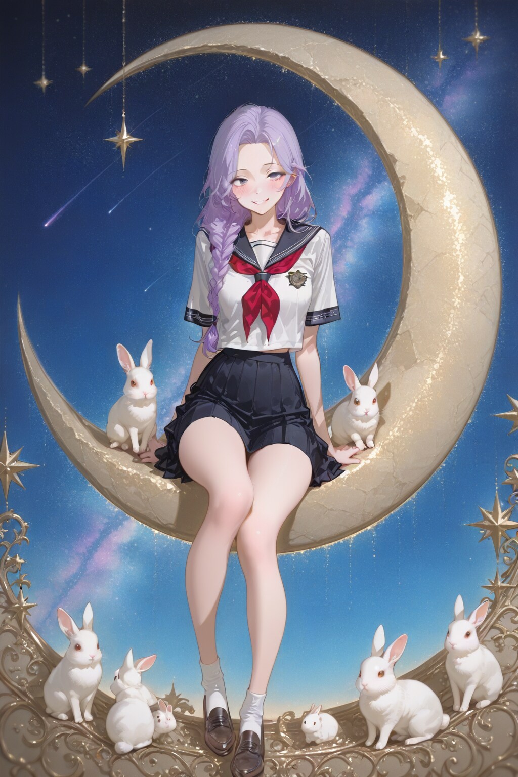 月の裏にいる女子高生