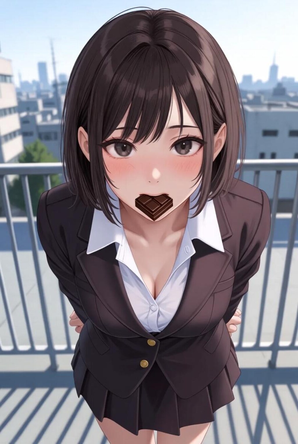 チョコを受け取って♡イラストver