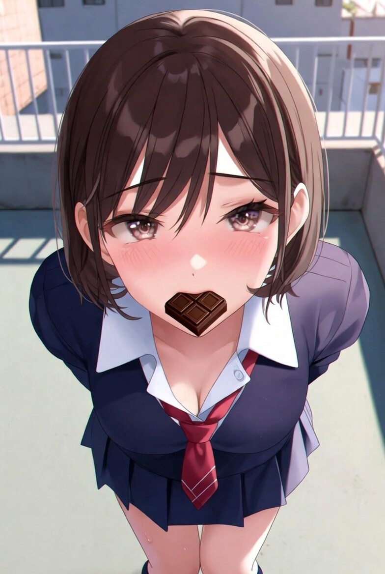 チョコを受け取って♡イラストver