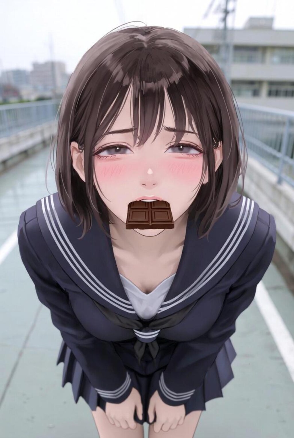 チョコを受け取って♡イラストver