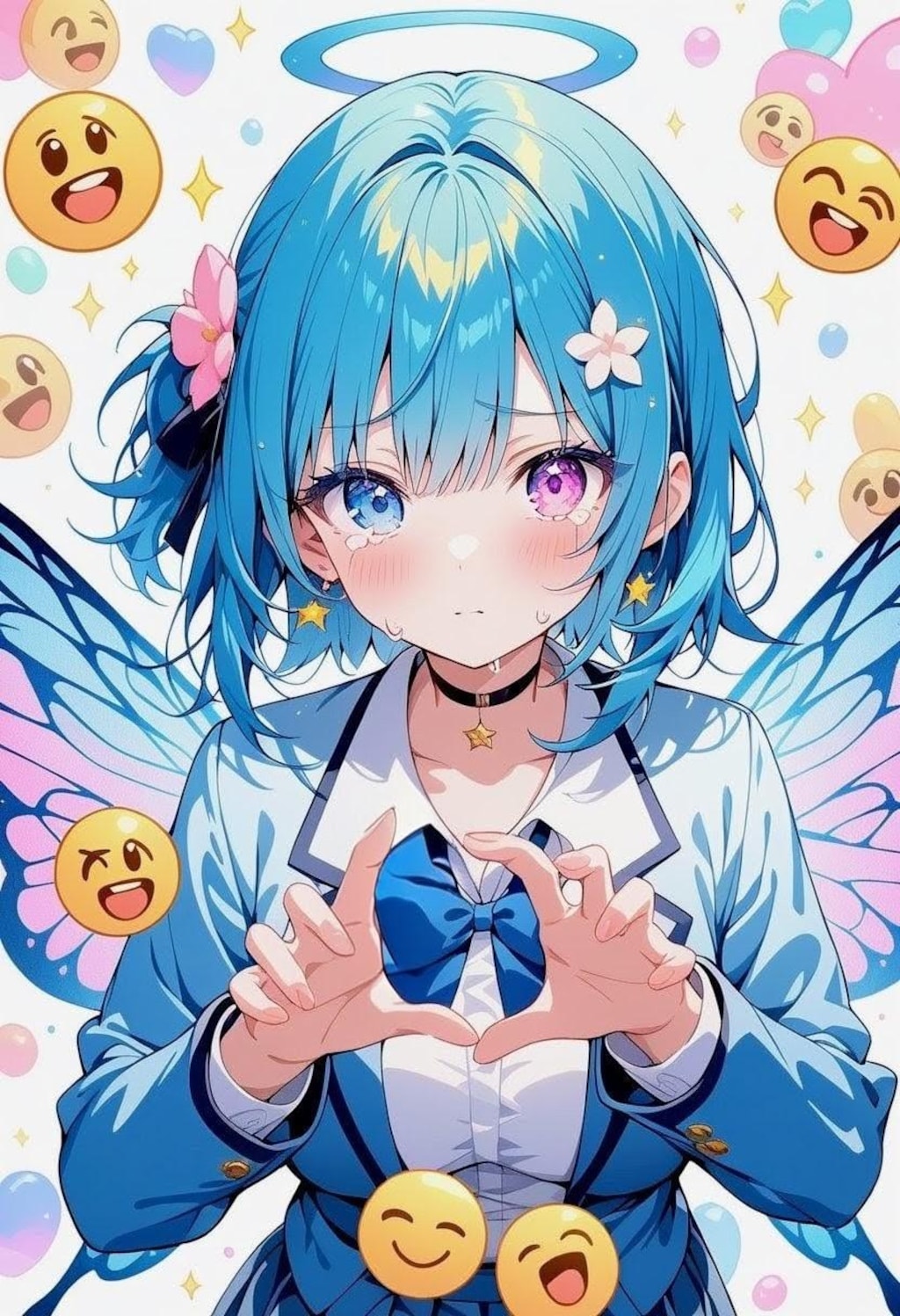 うちの子たちと絵文字チャレンジ！😯🥺😭