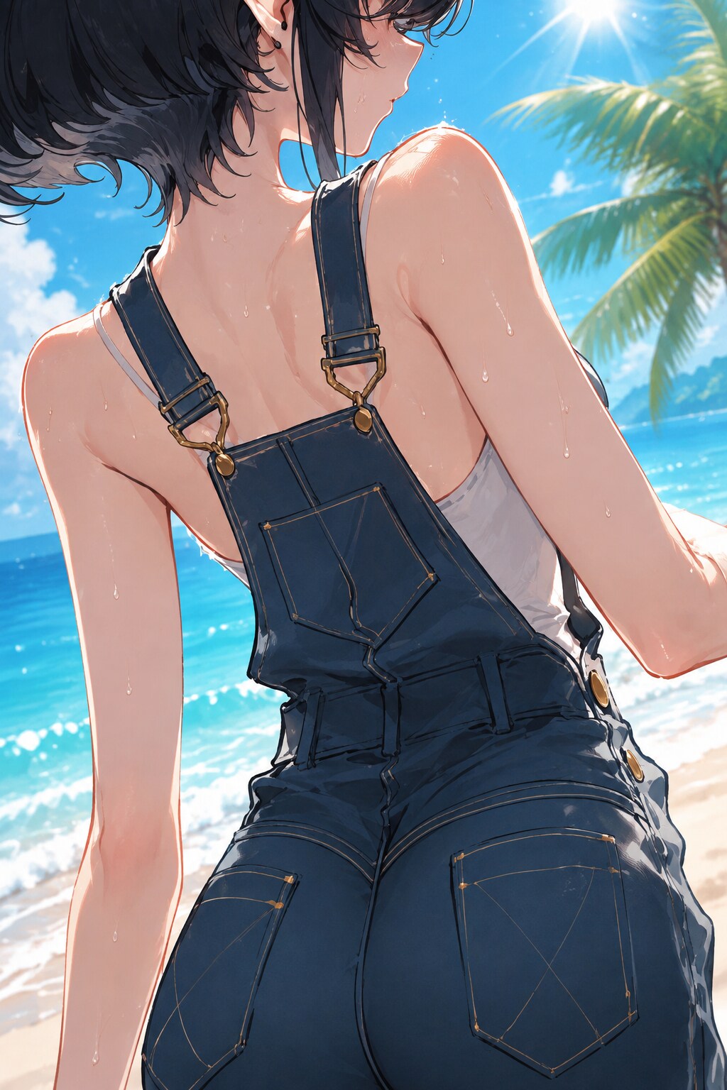 夏の日差しとオーバーオール | の人気AIイラスト・グラビア
