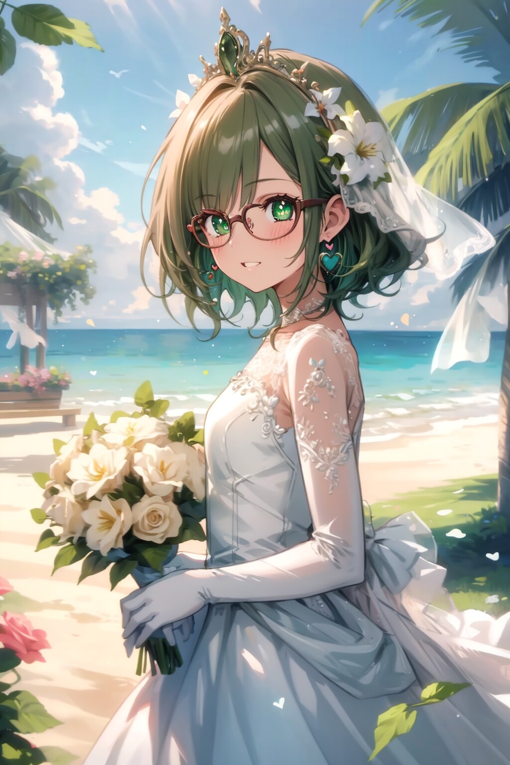 ビーチウェディング撮影会 | の人気AIイラスト・グラビア