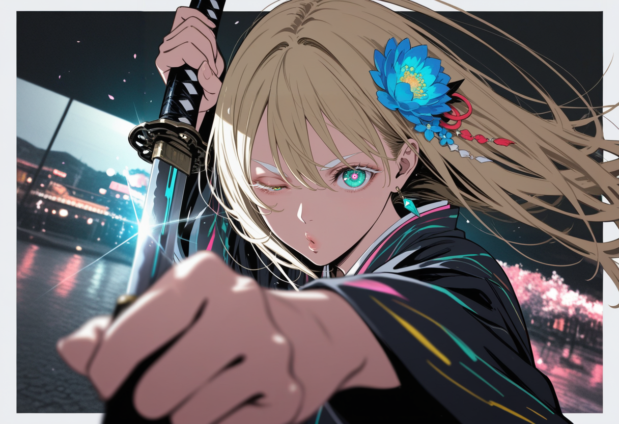 寄らば斬ります！寄らなくても、寄って斬ります！ | の人気AIイラスト・グラビア