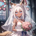 ウエディングドレス狐娘 4枚目