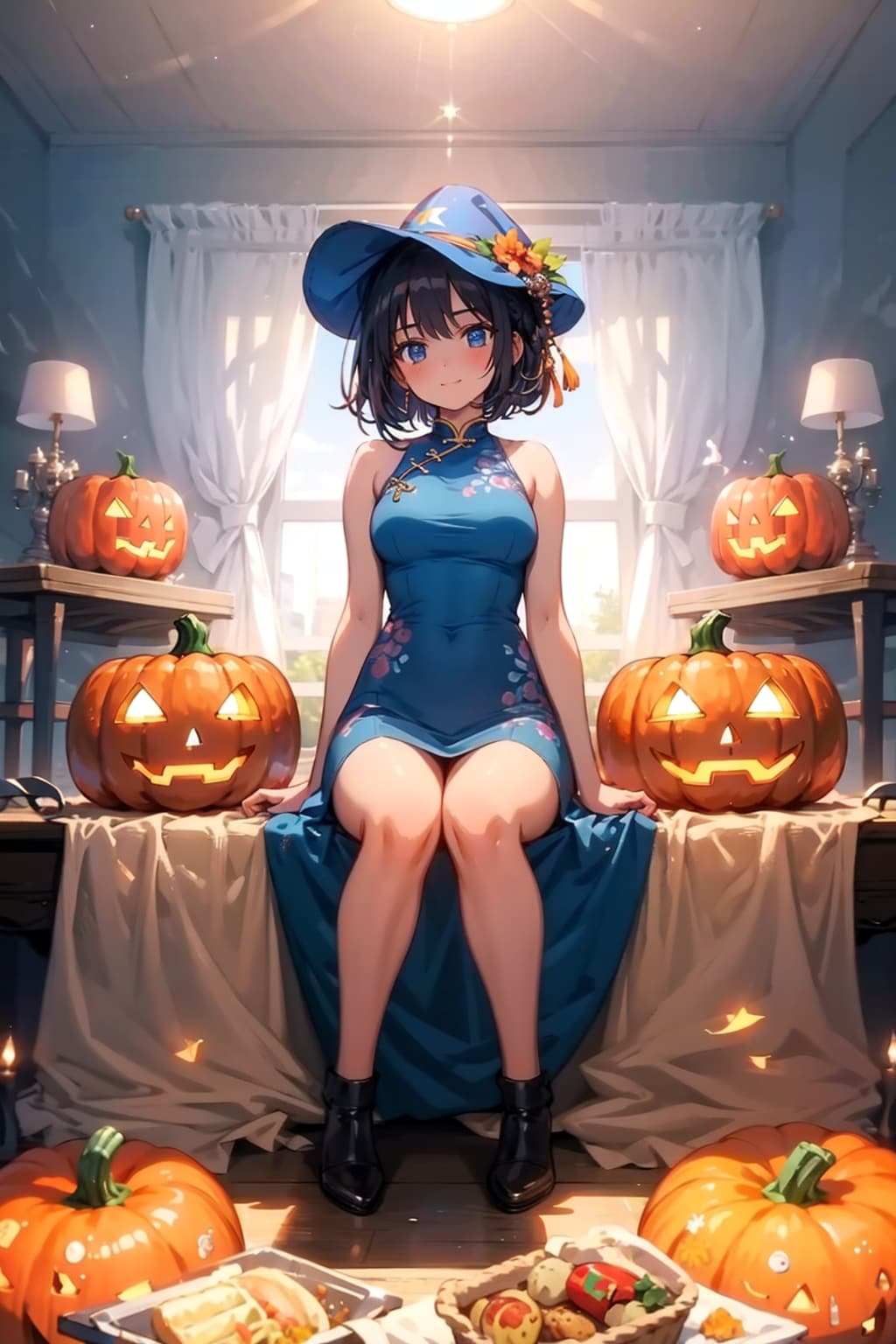 TOPAZでチャイナドレスとハロウィン