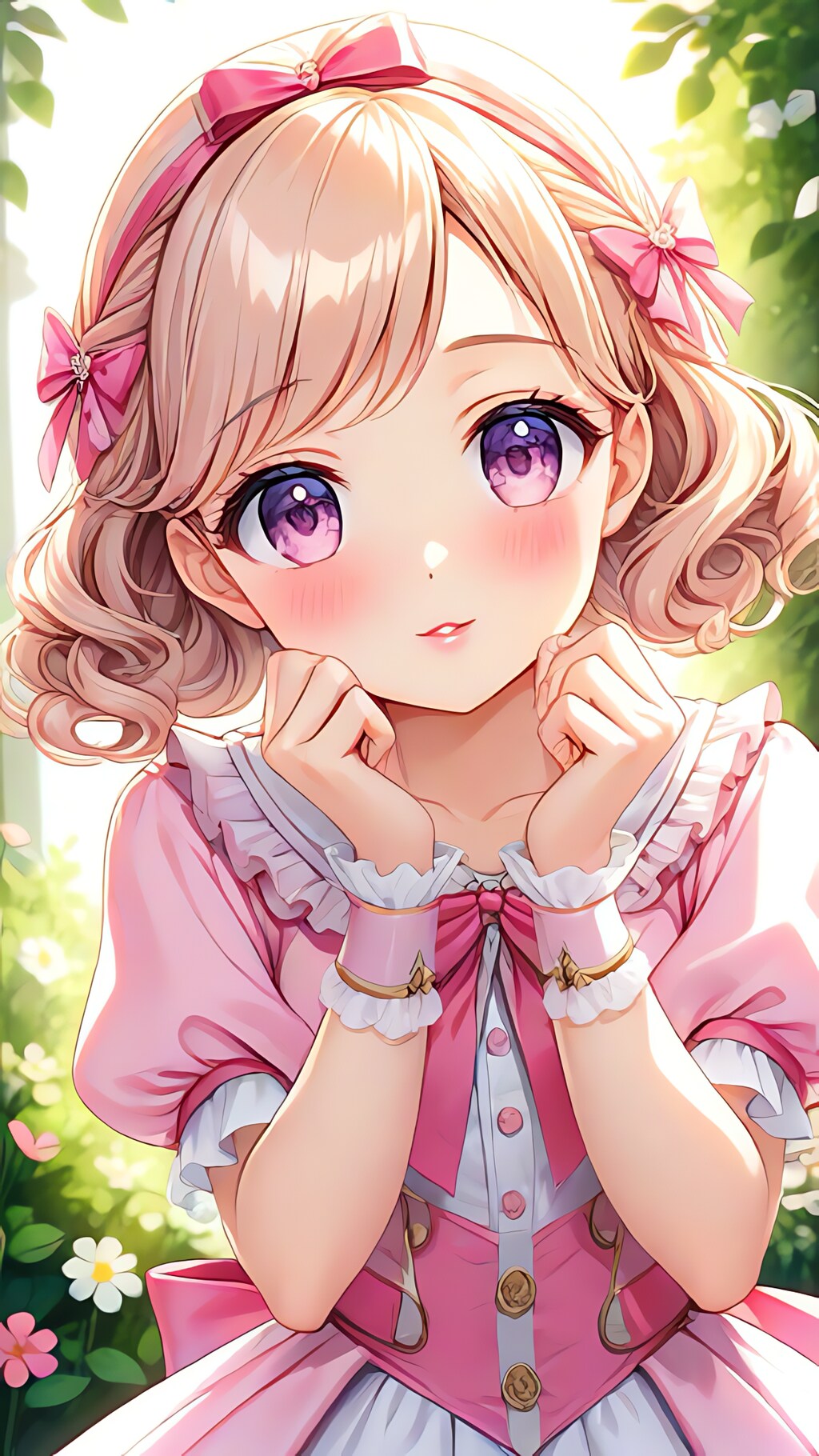 可愛い仕草の女の子