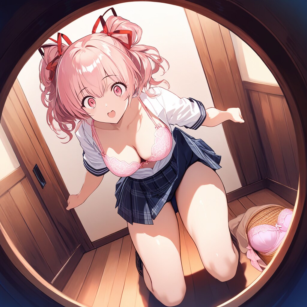 着替え中 覗き穴ばれる