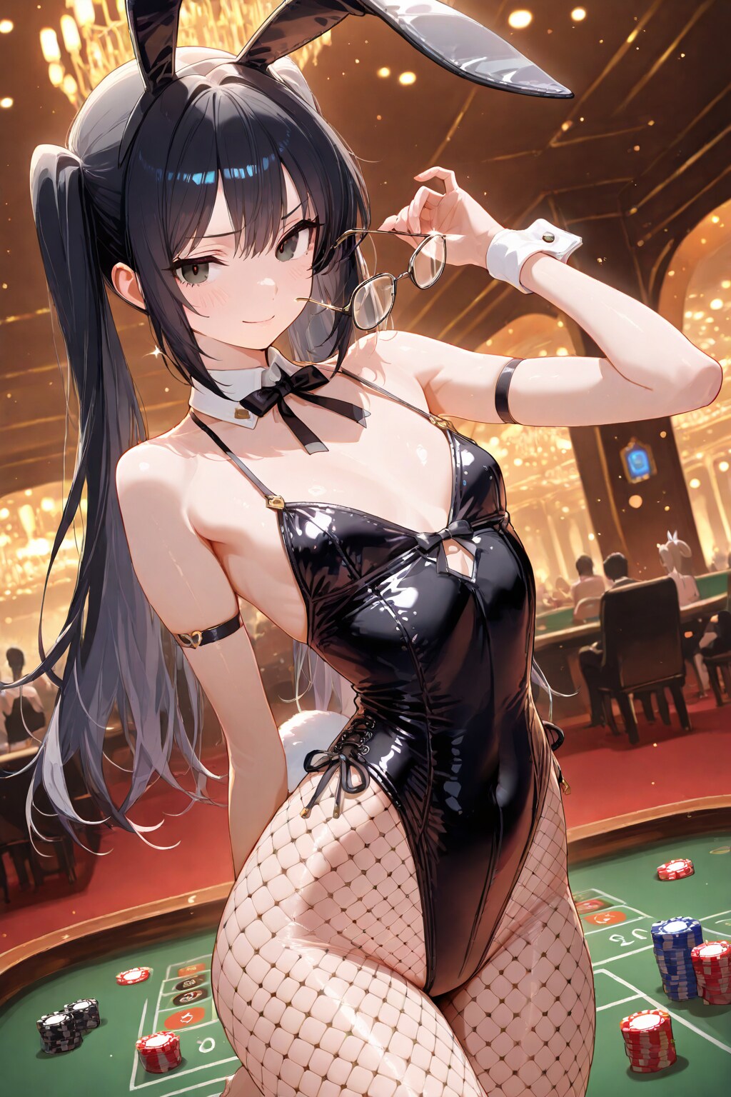 賭博場にバニー