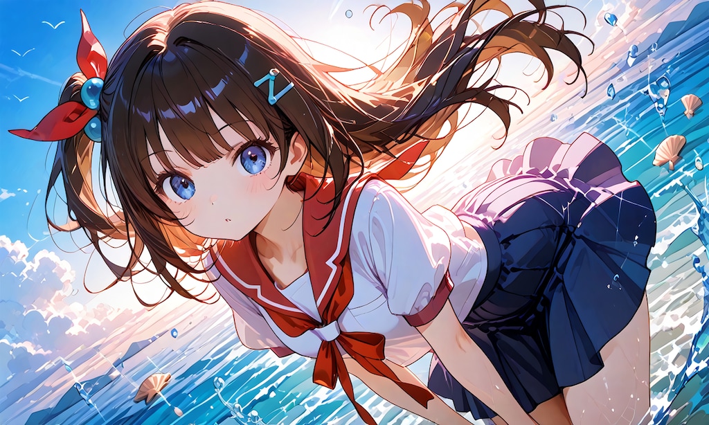 海と少女