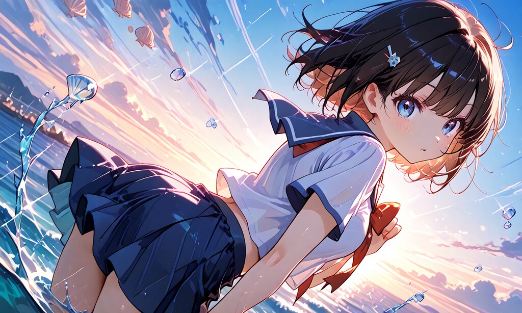 海と少女