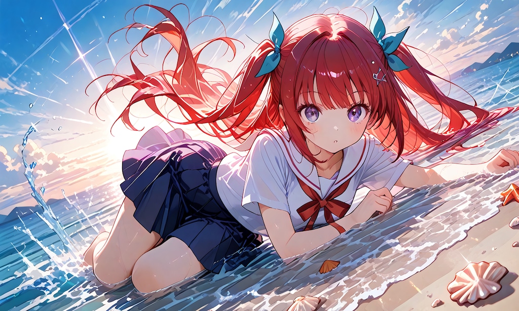海と少女