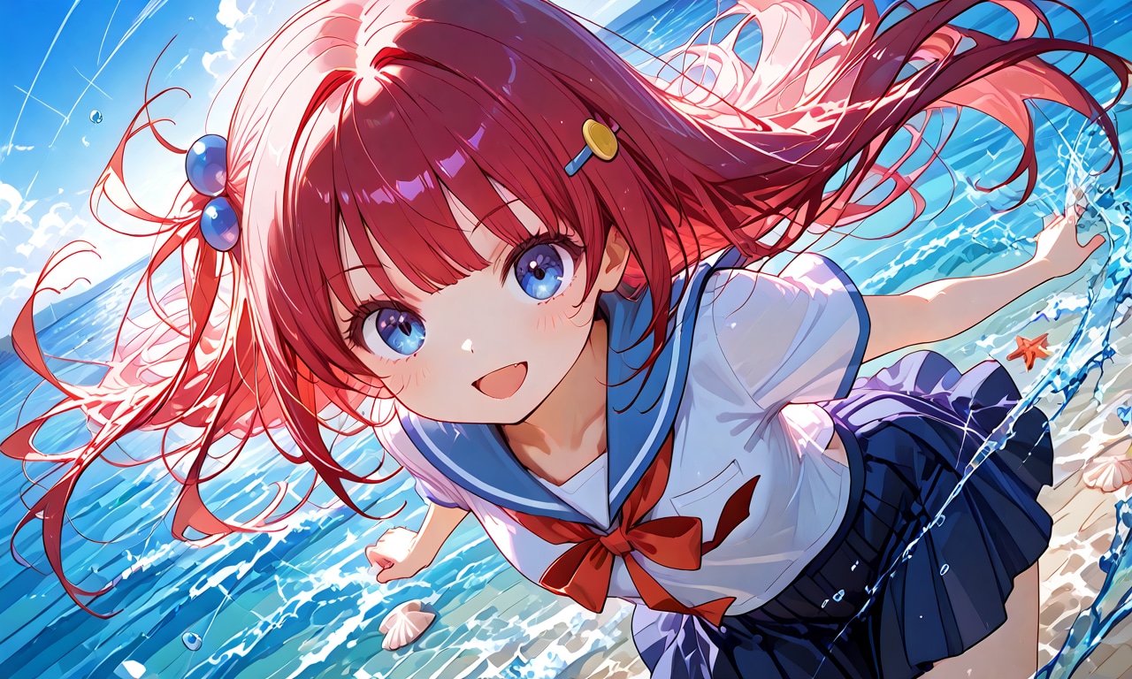 海と少女