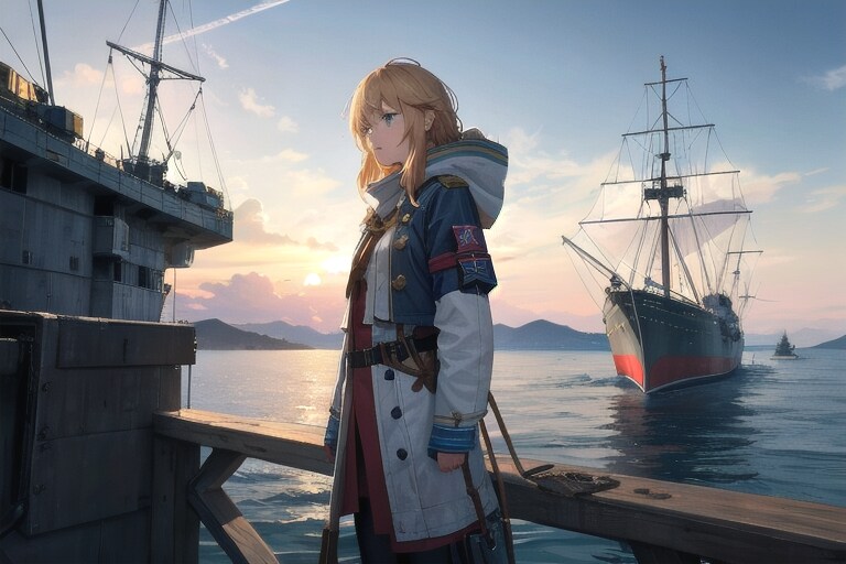 軍艦と船長