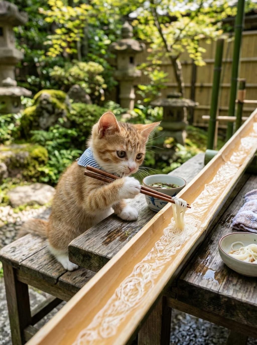 にゃがしそうめん《夏の涼》