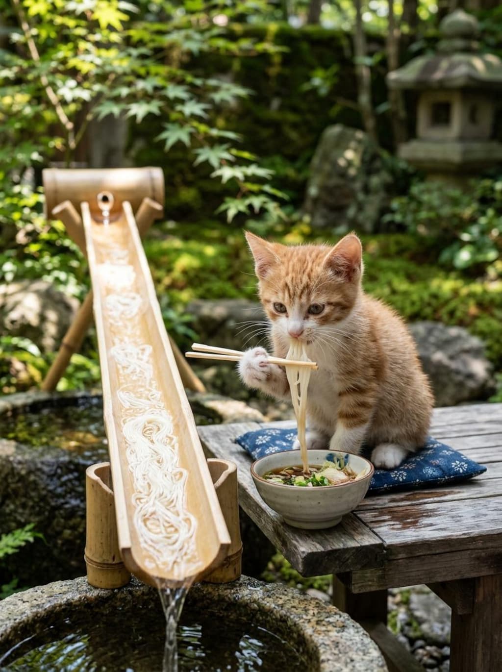 にゃがしそうめん《夏の涼》
