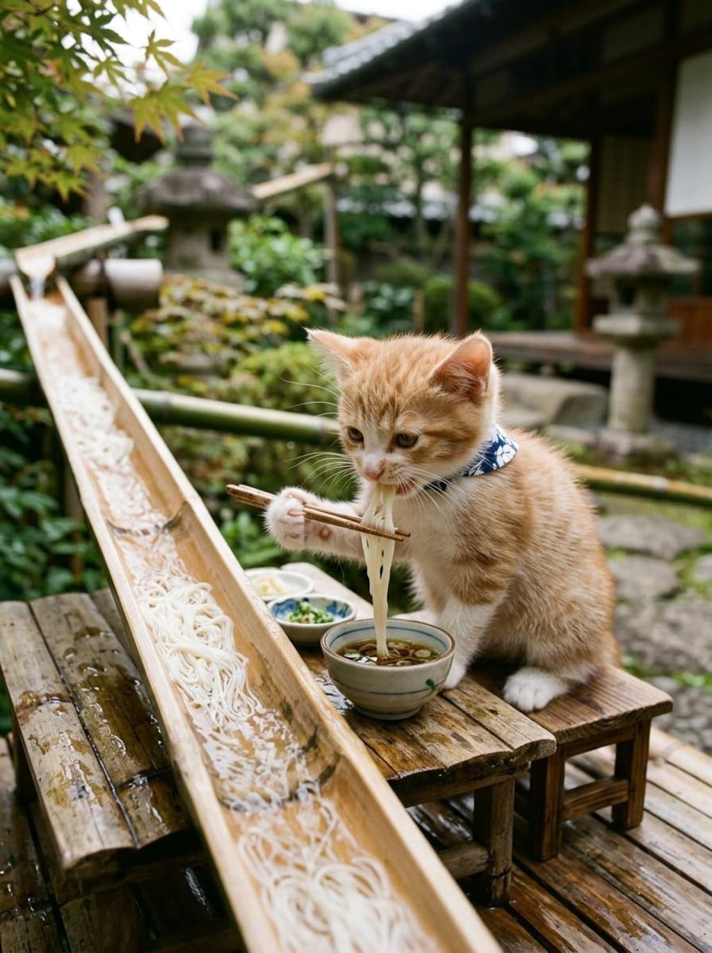 にゃがしそうめん《夏の涼》