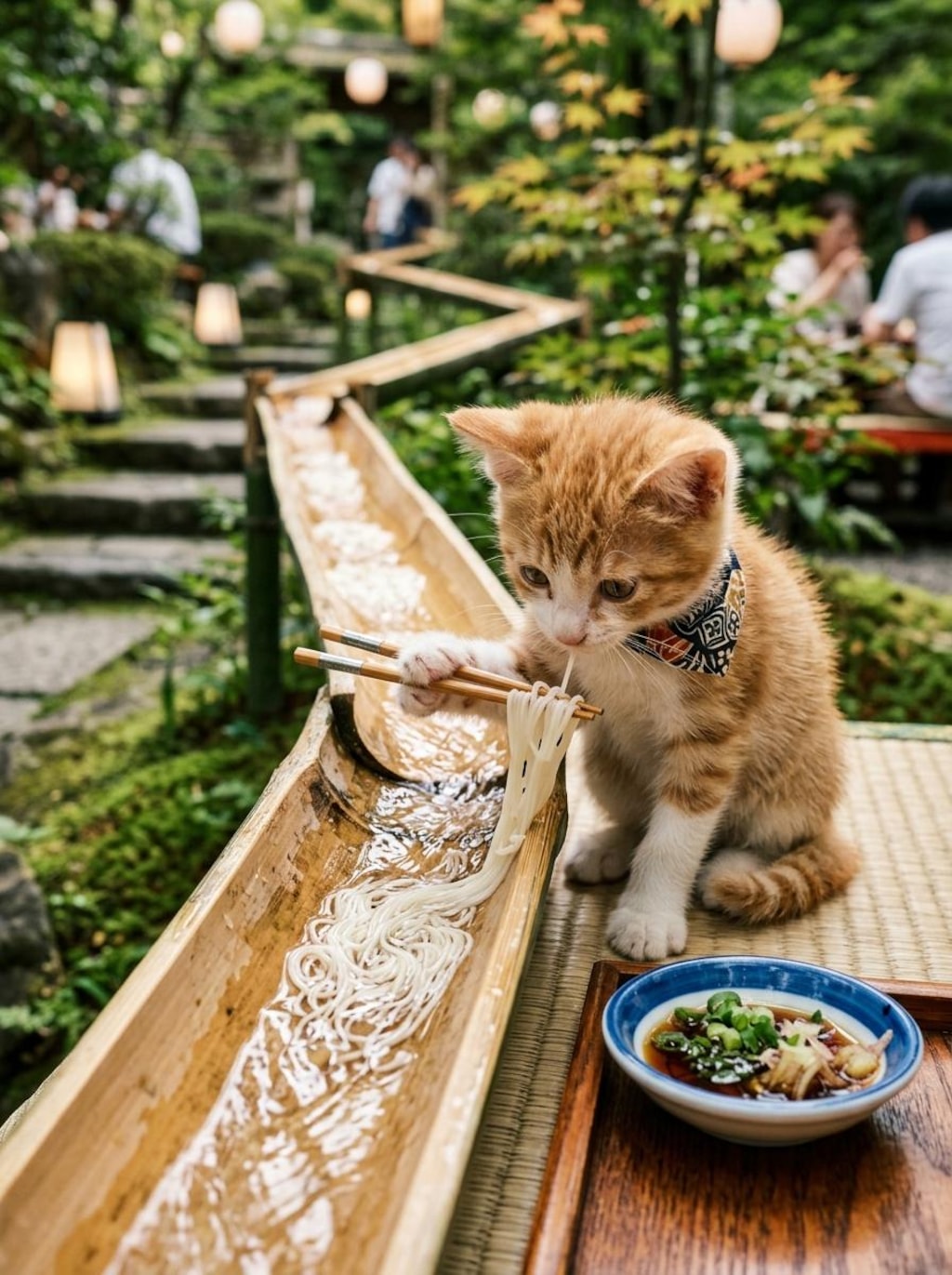 にゃがしそうめん《夏の涼》
