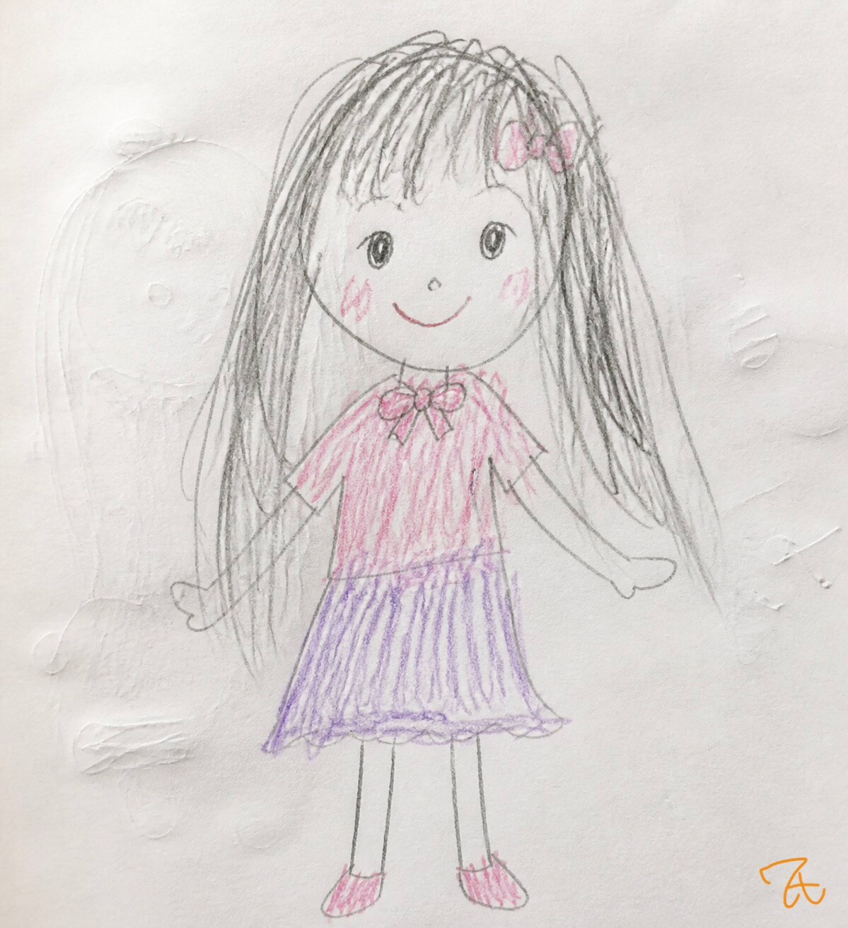 子供の落書きの女の子 | の人気AIイラスト・グラビア