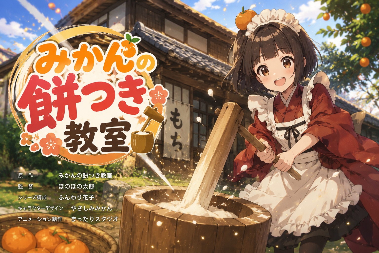 みかんの餅つき教室
