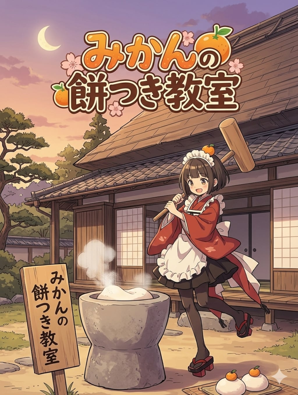 みかんの餅つき教室