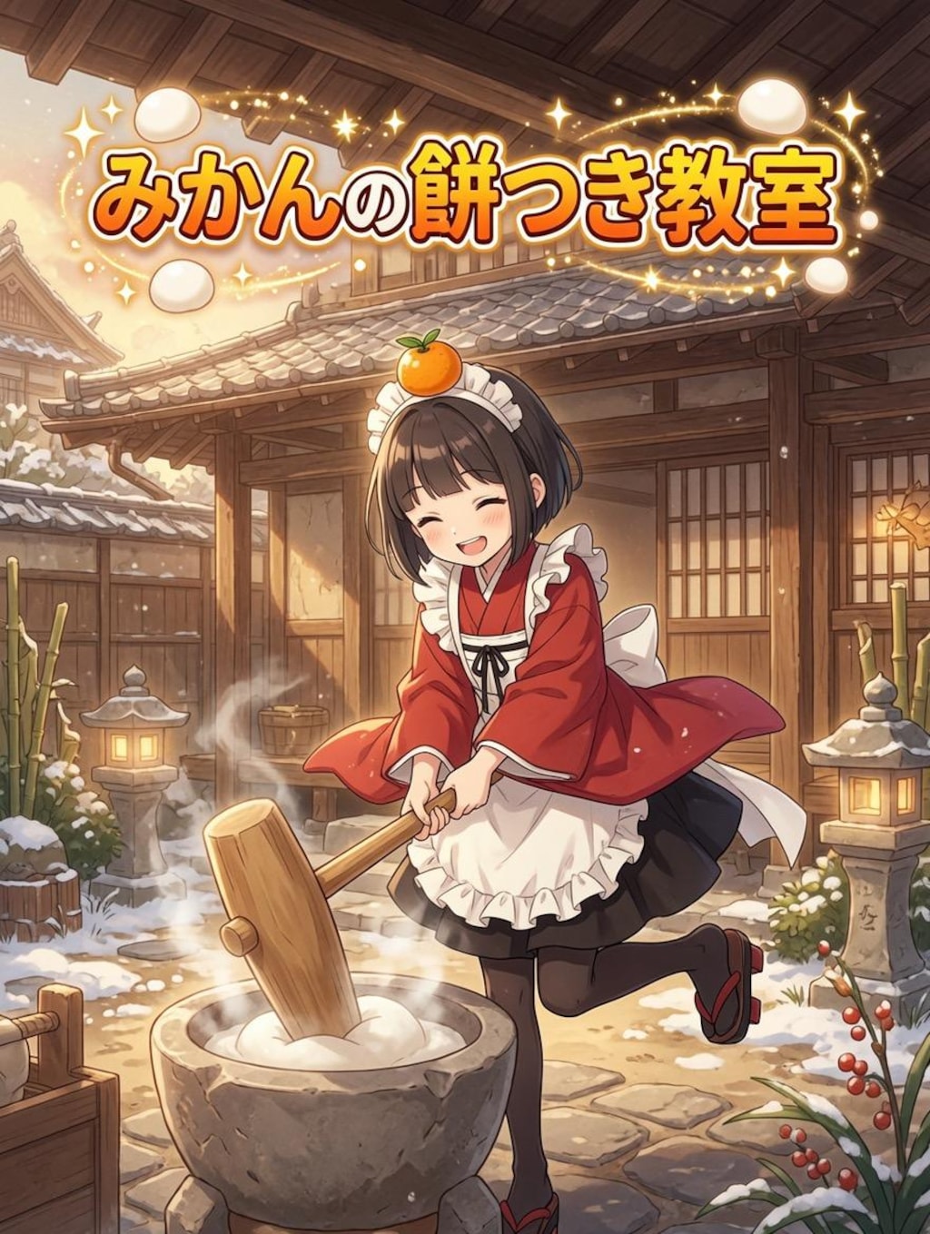 みかんの餅つき教室