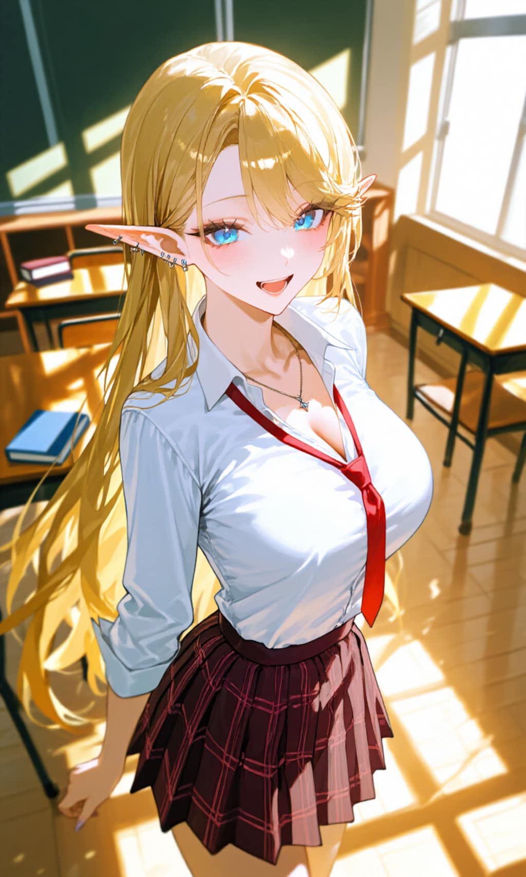 ギャル×エルフ×教室