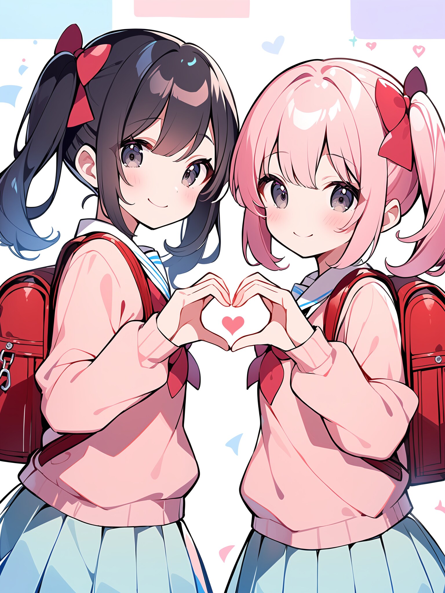 仲良しハートツインテちゃん