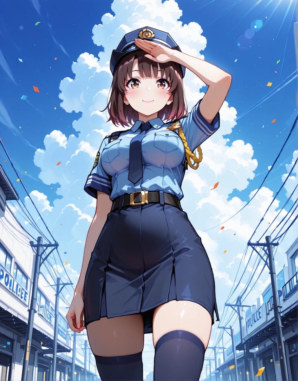 【警官コスプレ】冴えカノ_加藤恵